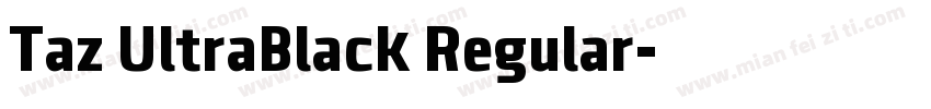 Taz UltraBlack Regular字体转换